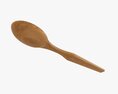 Wooden Spoon Flatware 3d model