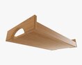 Wooden Tray With Handles Tableware Modèle 3d