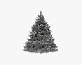 Artificial Fir Tree Decorated 02 3D模型