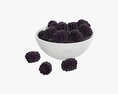 Blackberry In Bowl 3D-Modell
