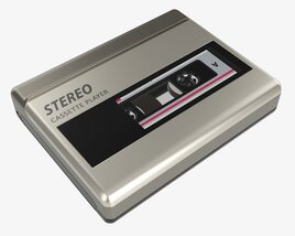 Cassette Tape Player Modello 3D