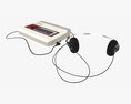 Cassette Tape Player With Headphone 3D-Modell