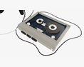 Cassette Tape Player With Headphone Modèle 3d