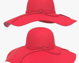 Summer Sun Hat Modello 3D