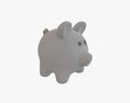 Ceramic Piggy Money Bank Modello 3D