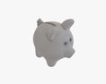 Ceramic Piggy Money Bank Modello 3D