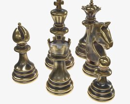 Chess Pieces Modelo 3d
