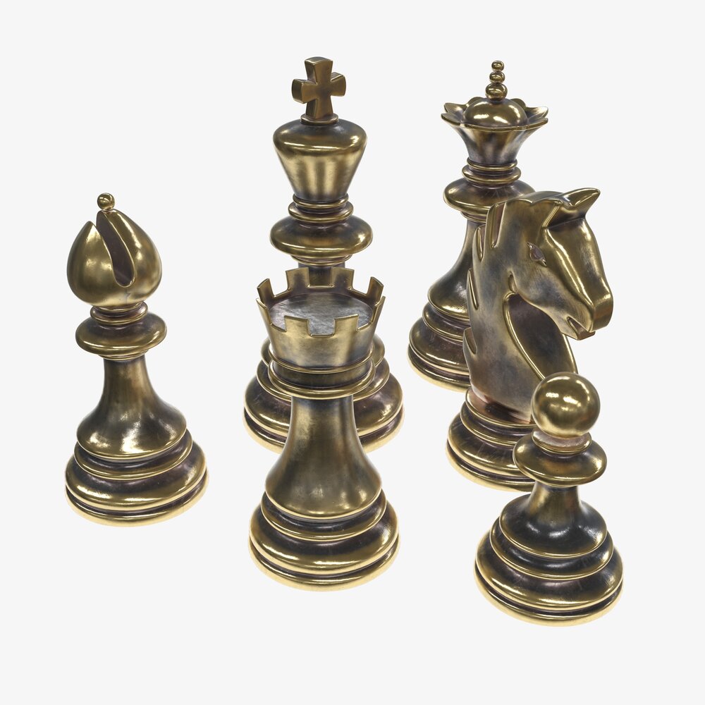 Chess Pieces Modèle 3D