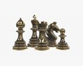 Chess Pieces 3D модель