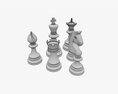Chess Pieces 3D 모델 