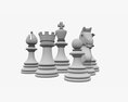 Chess Pieces 3D 모델 