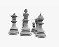 Chess Pieces Modello 3D
