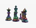 Chess Pieces 3Dモデル
