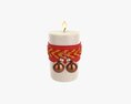 Christmas Candle Diy 01 3D-Modell