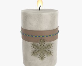 Christmas Candle Diy 03 3D-Modell