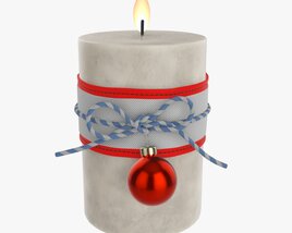 Christmas Candle Diy 04 3Dモデル