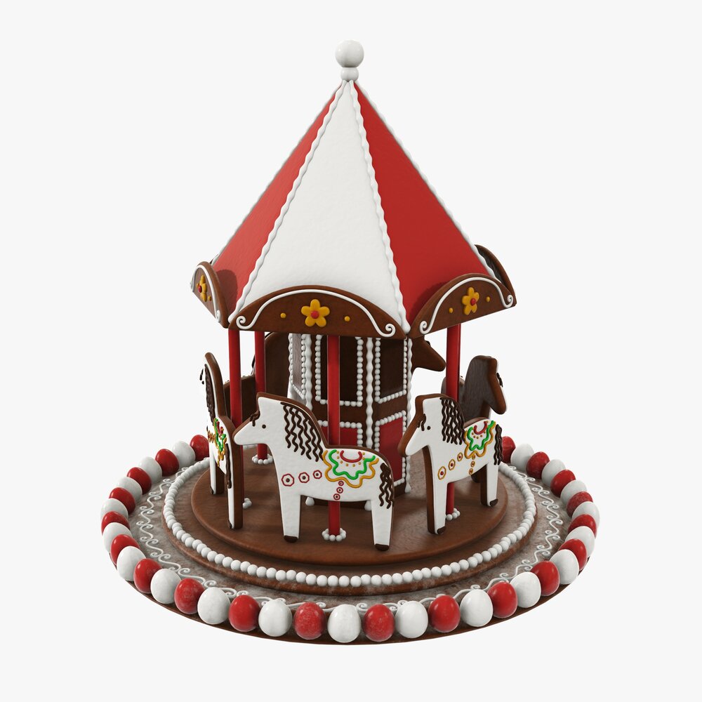 Christmas Cookie Carousel 3D-Modell