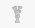 Christmas Cookie Deer 3D-Modell