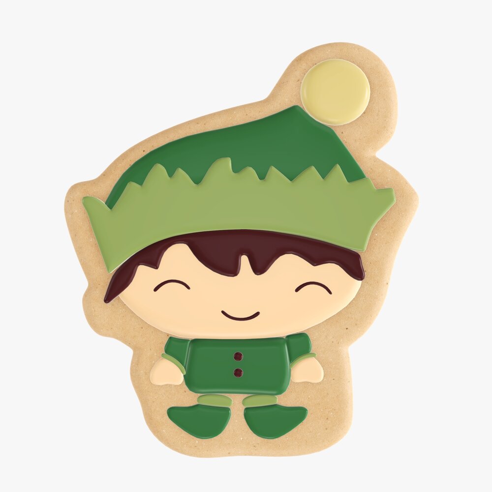 Christmas Cookie Elf Modelo 3D