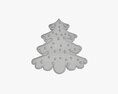 Christmas Cookie Fir Tree 02 3D модель