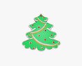 Christmas Cookie Fir Tree 03 3D модель
