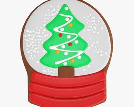 Christmas Cookie Fir Tree 04 3D модель