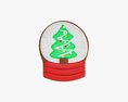 Christmas Cookie Fir Tree 04 3D模型