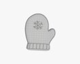 Christmas Cookie Glove 3D 모델 