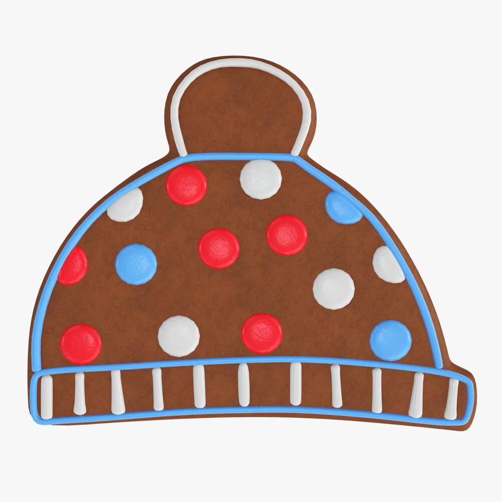 Christmas Cookie Hat Modello 3D