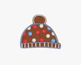 Christmas Cookie Hat 3d model