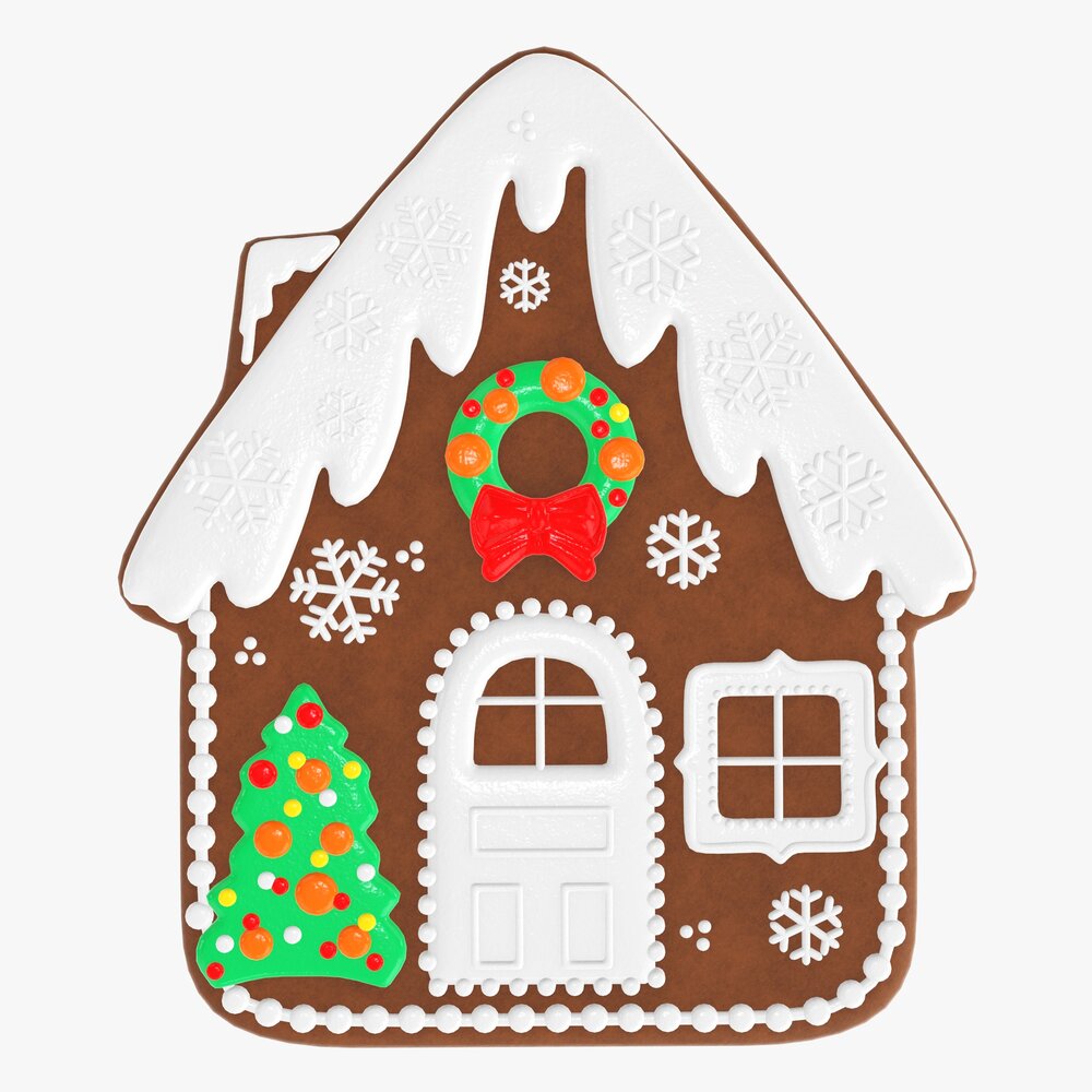 Christmas Cookie House Modelo 3d