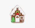 Christmas Cookie House Modello 3D