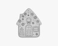 Christmas Cookie House 3d model