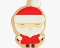 Christmas Cookie Santa Claus 3Dモデル