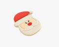 Christmas Cookie Santa Claus Head 3D模型