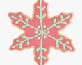 Christmas Cookie Snowflake Modello 3D