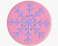 Christmas Cookie Snowflake 02 Modèle 3d