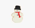Christmas Cookie Snowman 3d model
