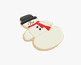 Christmas Cookie Snowman 3d model