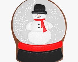Christmas Cookie Snowman 3 3D 모델 