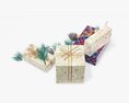 Christmas Gifts With Decorations 02 Modello 3D