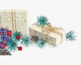 Christmas Gifts With Decorations 02 3D 모델 