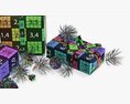 Christmas Gifts With Decorations 02 Modelo 3D