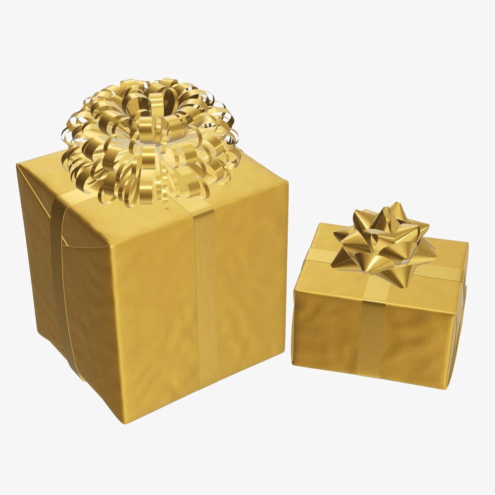 Christmas Gifts Wrapped 04 Modelo 3d
