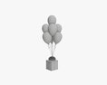 Christmas Gifts Wrapped 05 With Balloons Modèle 3d