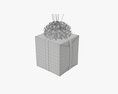 Christmas Gifts Wrapped 05 With Balloons 3d model
