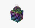 Christmas Gifts Wrapped 05 With Balloons 3D модель