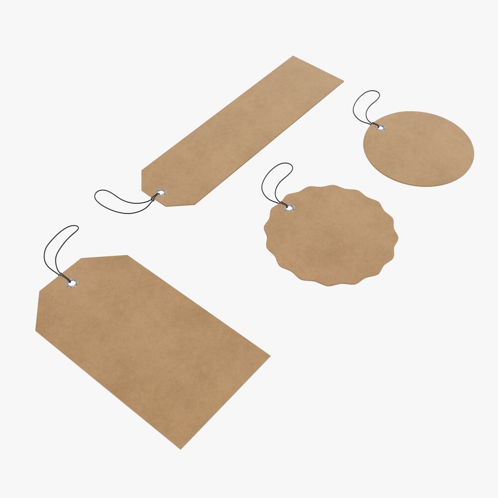 Christmas Gift Tags 3D-Modell