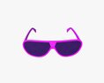 Sunglasses with Pink Frames 3d model