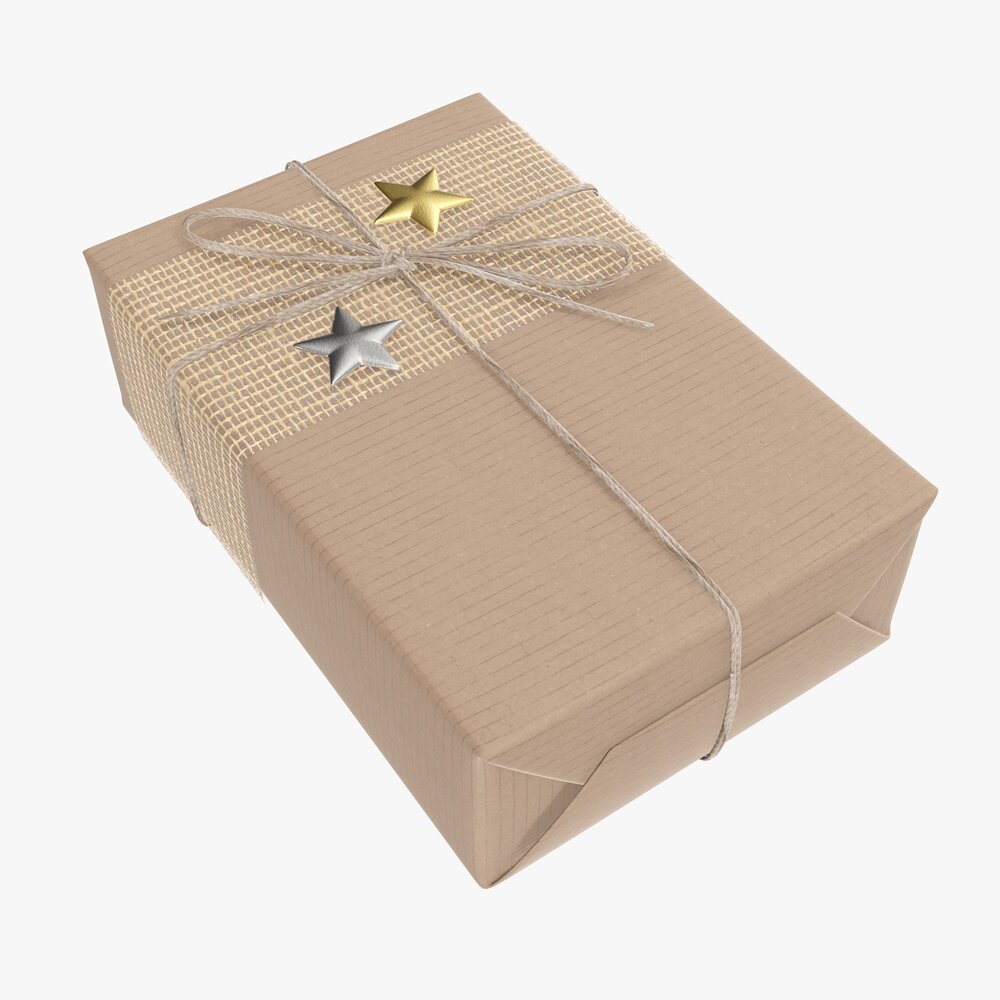 Christmas Gift Wrapped 07 3D model